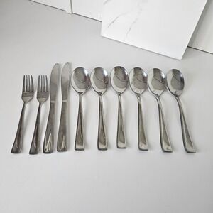 Stainless‎ China Silverware Set 10 Pieces Forks Knives Spoons Flatware